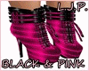 {BLACK & PINK BOOTS}
