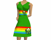 Rainbow Clover Dress (S)