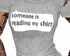 reading my shirt