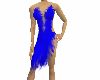 Eph Feather Dress Blue