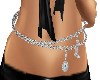 SILVER BOOT BELLY CHAIN