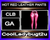 HOT RED LEATHER PANTS