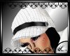 [L] winter hat *white bl