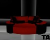 Black/Red Cuddle Chair