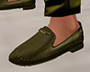 dark green loafers