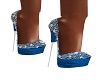 Curvy Blue Heels