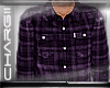 Purple. Button Up Shirt