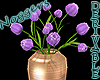 Tulips Vase Purple