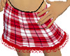 Cute red plaid skirt