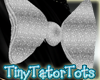 Silver Blingy Kids Bow