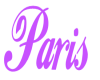Paris Name sticker