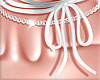 Tied bow white