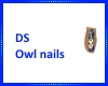 DS Owl nails