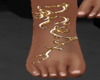 Feet With Tattoo Gold