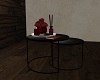 Black With Red Table