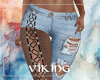 Fishnet Blue Jeans