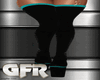 goth teal platforms
