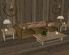 Cabin Log Sofa Set