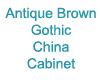 Brown Antique Cabinet A