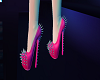 Pink Spike Heels