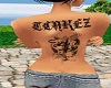 custom "CAKEZ" back tat