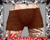 Furry Shorts Brown