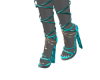 Turquoise Goddess Heel 1