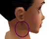 Classic purple earrings