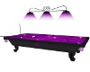 PURPLE VELVET POOL TABLE