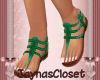 *J* Green Summer Sandals