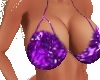 Purple Splash Bikini Top