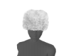 Il fur hat silver white