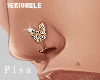 Gold Butterfly Nosering