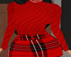 RED FITTED TOP