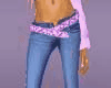 Sexy Jeans-Pink Belt*SR*