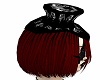 red hair/hat goth