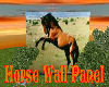 Horse wall panel