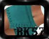*BK*Studded Skirt Teal