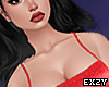 Side slit dress Red.