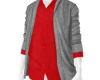 jacket w/shirt red