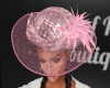 Pink Harlequinn Hat