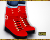 ! Leather Sneaker Red