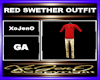 RED SWETHER OUTFIT