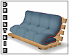 d| Blue Futon Couch