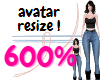 Avatar 600% resizer