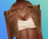 Brown Jean Vest