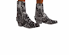 grey snakeskin boots