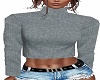 gray cropped sweaters