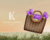 K | Purple Flowers Bag