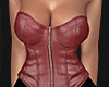 $ zip up corset red